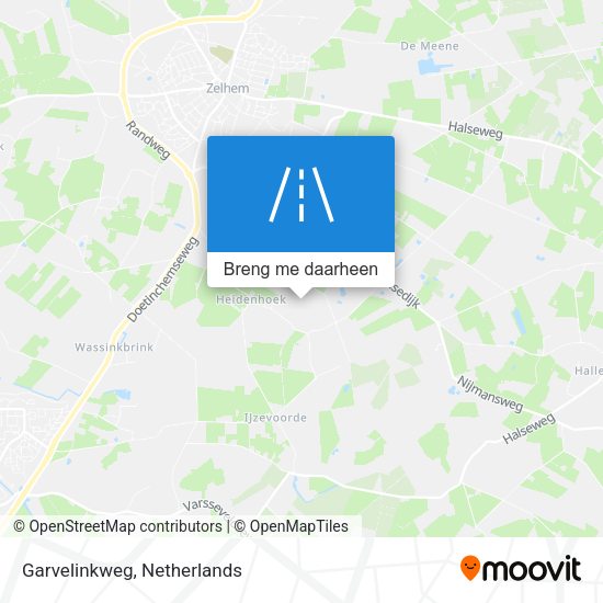 Garvelinkweg kaart