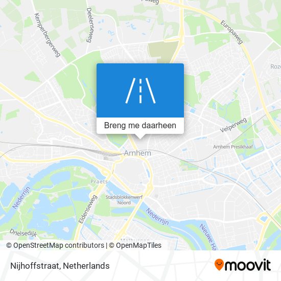 Nijhoffstraat kaart