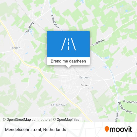 Mendelssohnstraat kaart