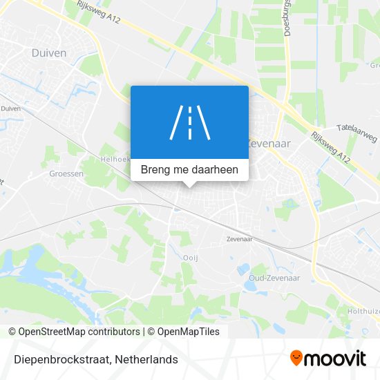 Diepenbrockstraat kaart