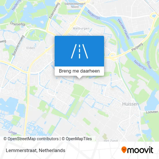 Lemmerstraat kaart