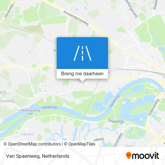 Van Spaenweg kaart