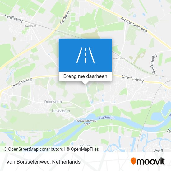Van Borsselenweg kaart