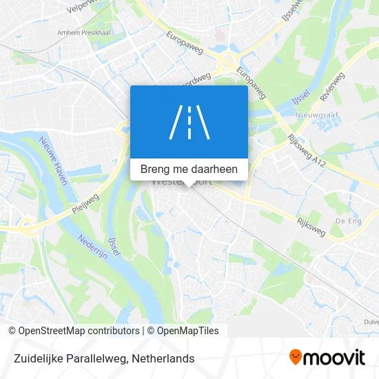 Zuidelijke Parallelweg kaart