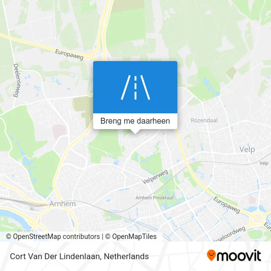 Cort Van Der Lindenlaan kaart