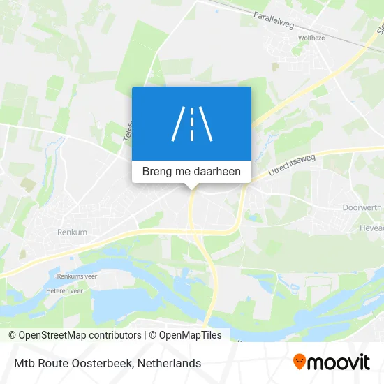 Mtb Route Oosterbeek kaart