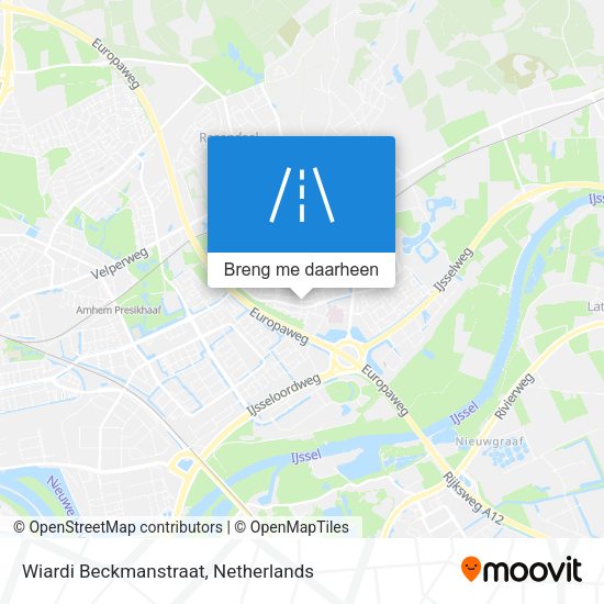 Wiardi Beckmanstraat kaart