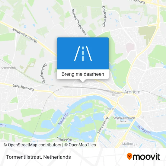 Tormentilstraat kaart