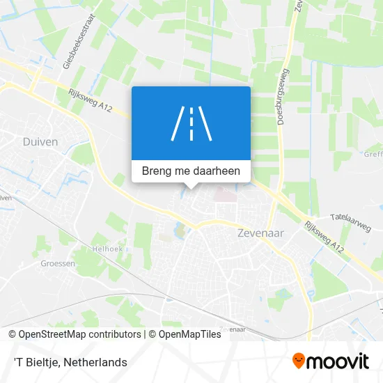 'T Bieltje kaart