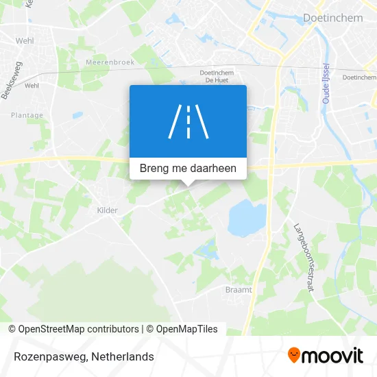 Rozenpasweg kaart