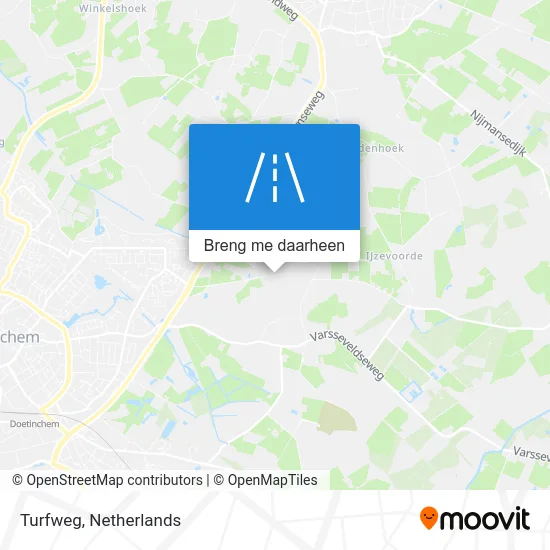 Turfweg kaart