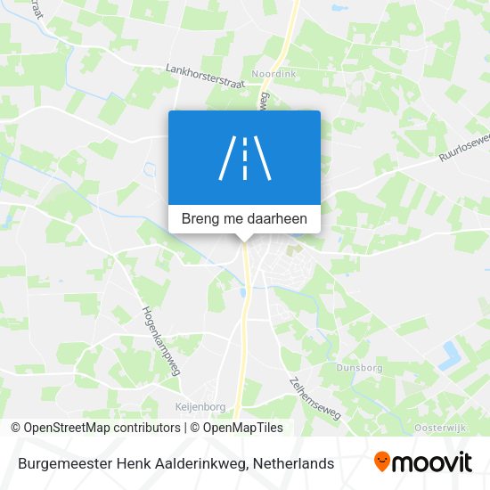 Burgemeester Henk Aalderinkweg kaart