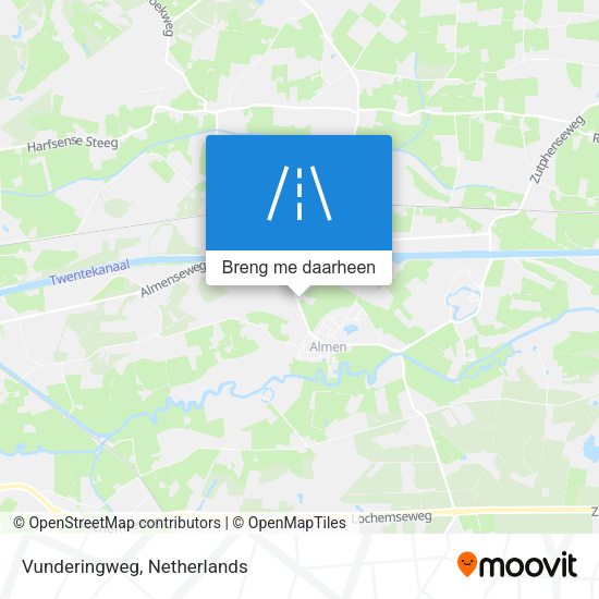 Vunderingweg kaart