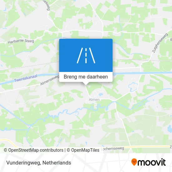 Vunderingweg kaart
