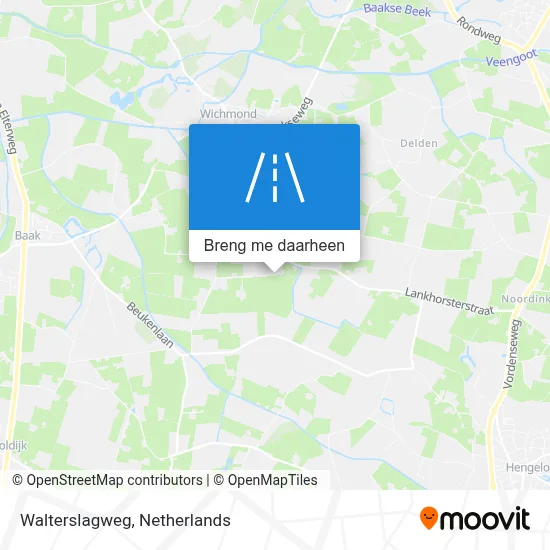 Walterslagweg kaart