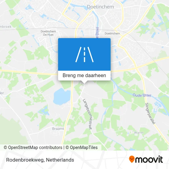 Rodenbroekweg kaart