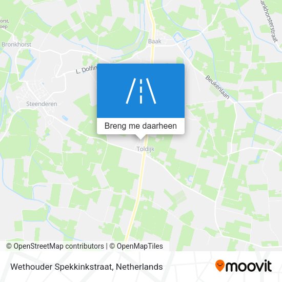Wethouder Spekkinkstraat kaart