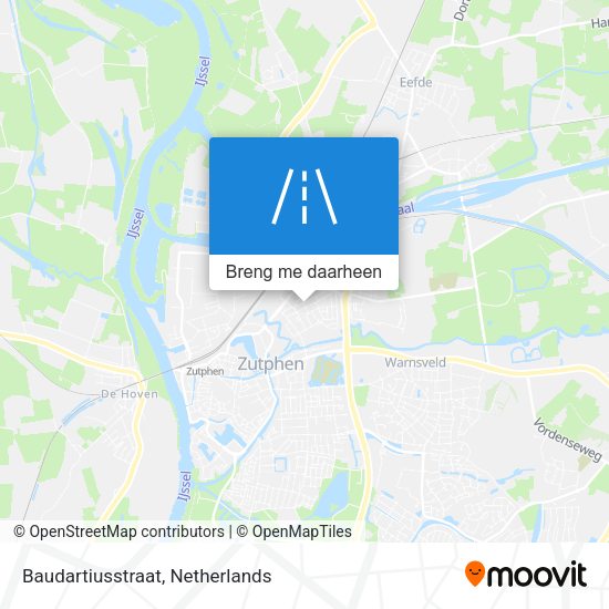 Baudartiusstraat kaart