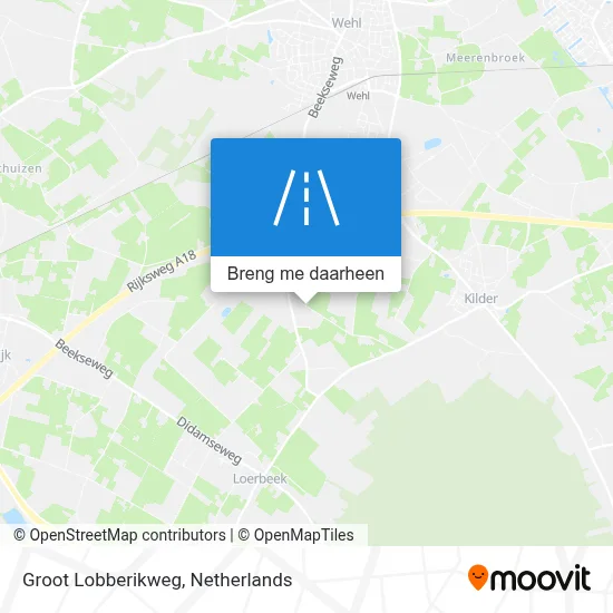 Groot Lobberikweg kaart
