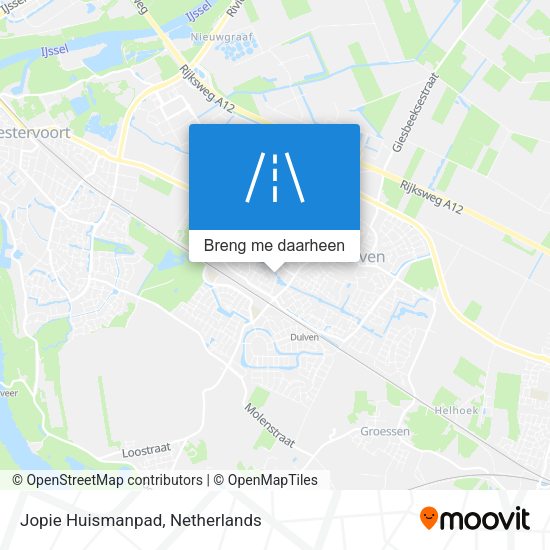 Jopie Huismanpad kaart