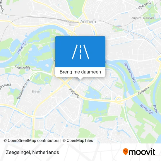 Zeegsingel kaart