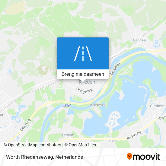 Worth Rhedenseweg kaart