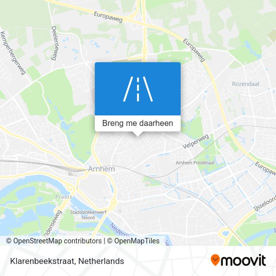 Klarenbeekstraat kaart