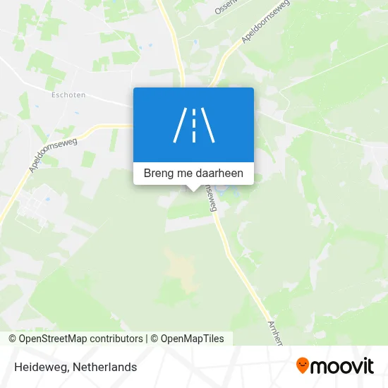 Heideweg kaart