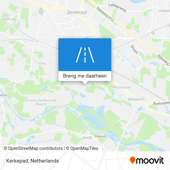 Kerkepad kaart
