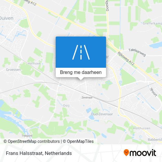 Frans Halsstraat kaart