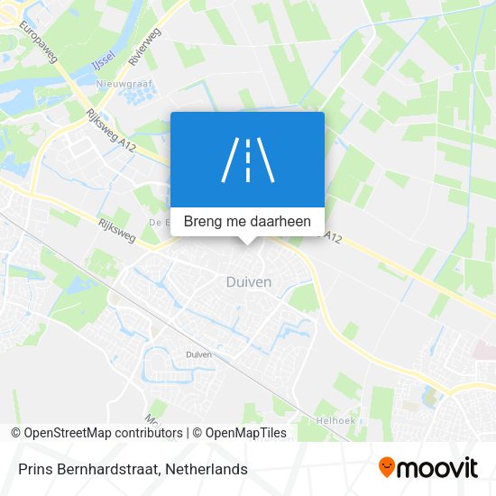 Prins Bernhardstraat kaart