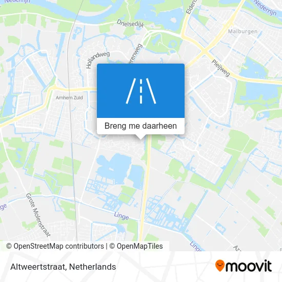 Altweertstraat kaart