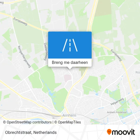 Obrechtstraat kaart