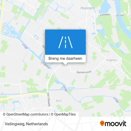 Veilingweg kaart