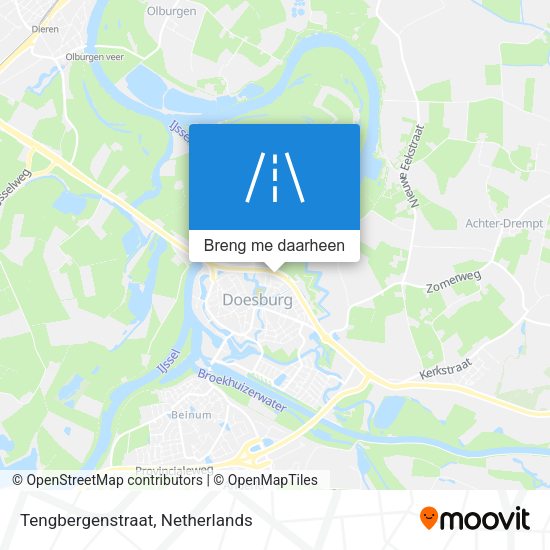 Tengbergenstraat kaart