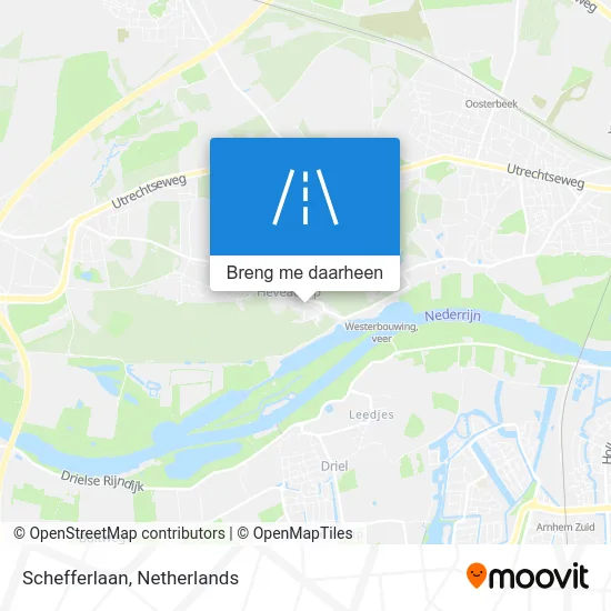 Schefferlaan kaart