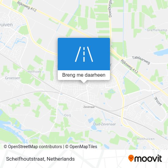 Schelfhoutstraat kaart