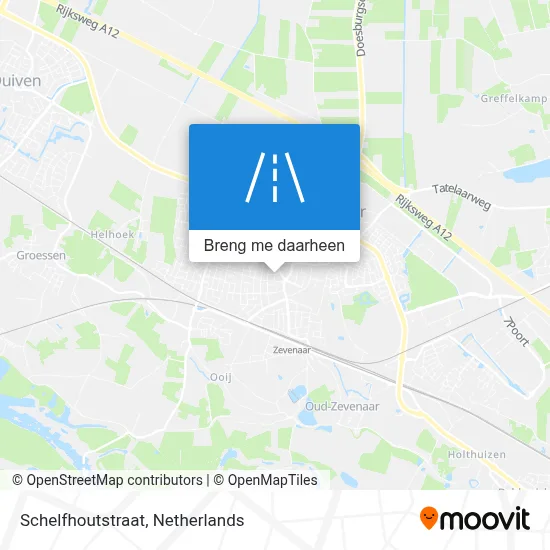 Schelfhoutstraat kaart