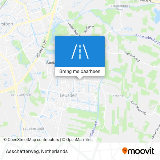 Asschatterweg kaart