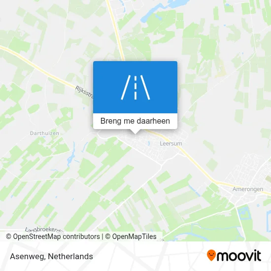 Asenweg kaart