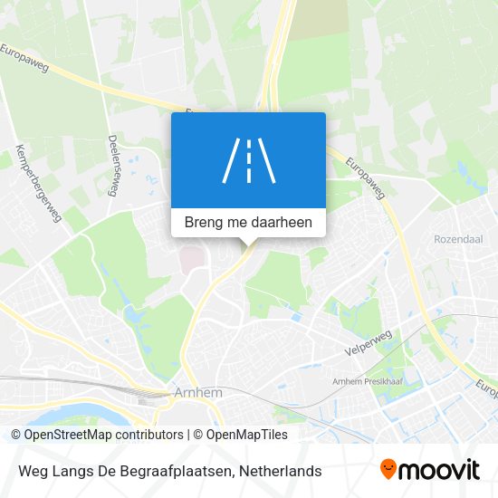 Weg Langs De Begraafplaatsen kaart