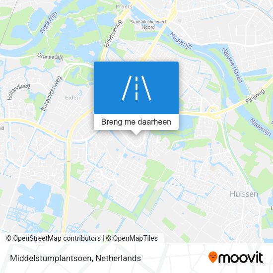Middelstumplantsoen kaart