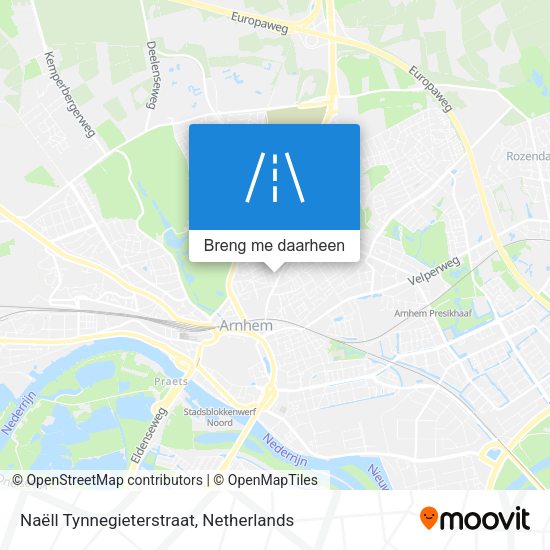 Naëll Tynnegieterstraat kaart