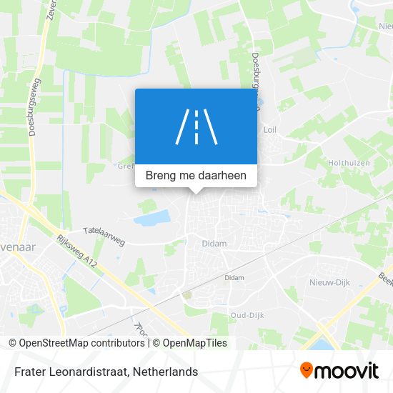 Frater Leonardistraat kaart