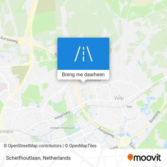 Schelfhoutlaan kaart