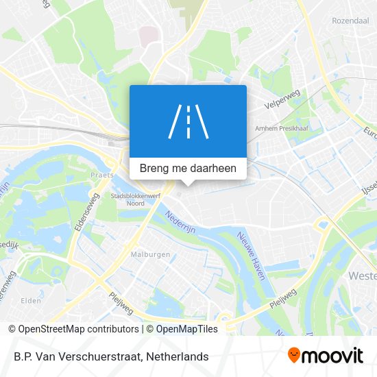 B.P. Van Verschuerstraat kaart