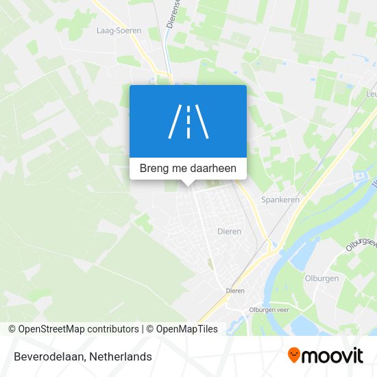 Beverodelaan kaart