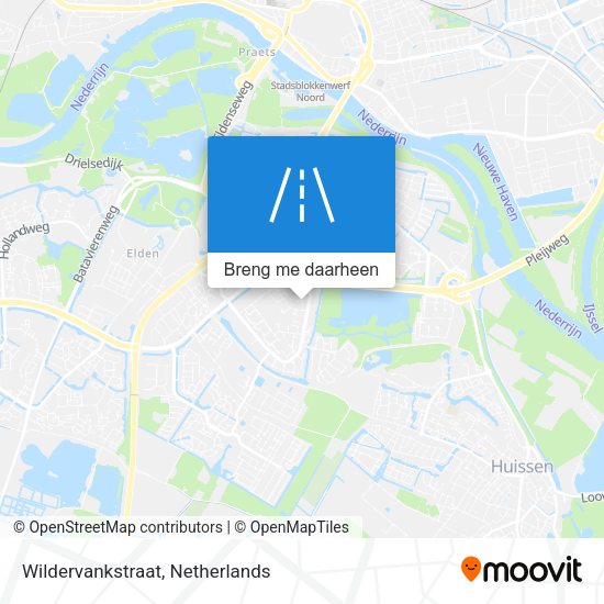 Wildervankstraat kaart
