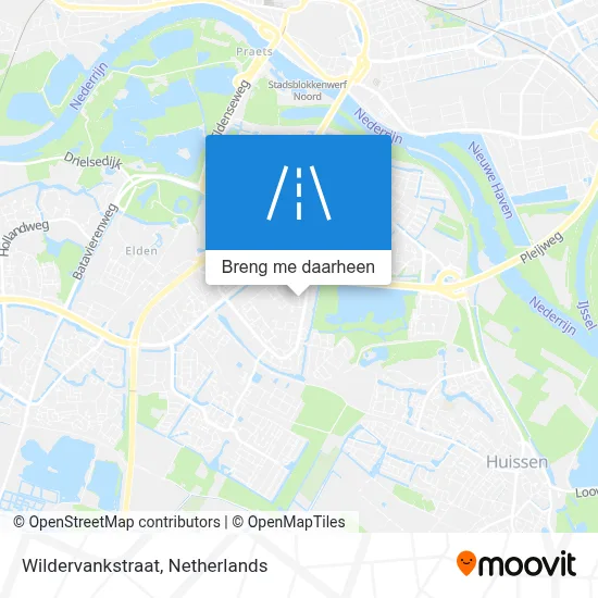 Wildervankstraat kaart