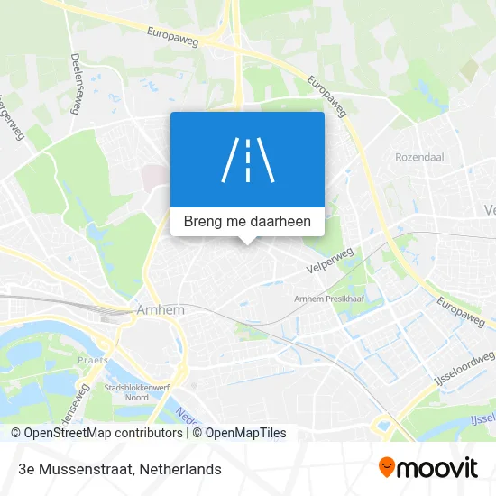 3e Mussenstraat kaart